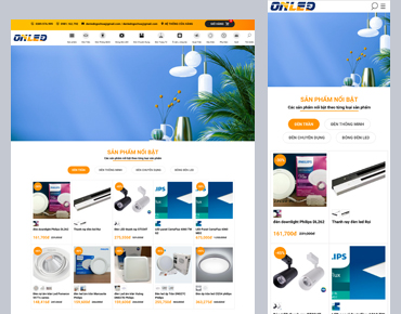 Giao dien website onled