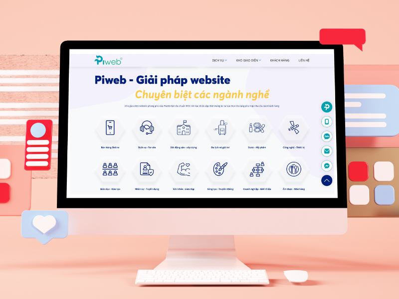 Lựa chọn Piweb cho thiết kế web bán hàng chuyên nghiệp